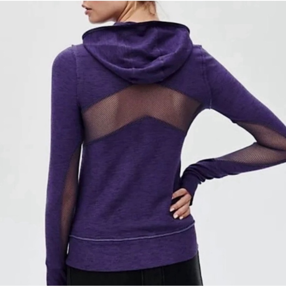 Free people movement markle mesh hoodie size small